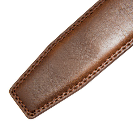 Brun læderrem uden spænde