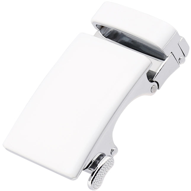 Metalspænde - hvidt blank spænde