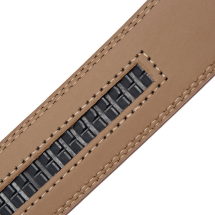 Brun læderrem uden spænde