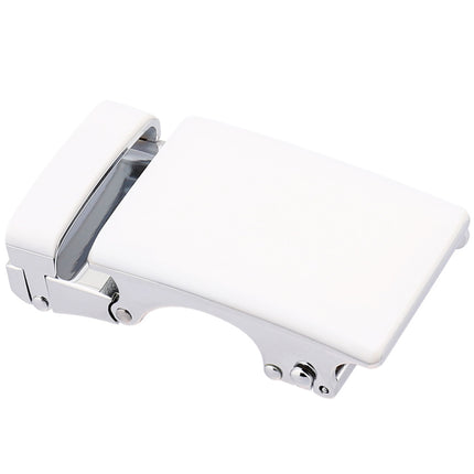 Metalspænde - hvidt blank spænde