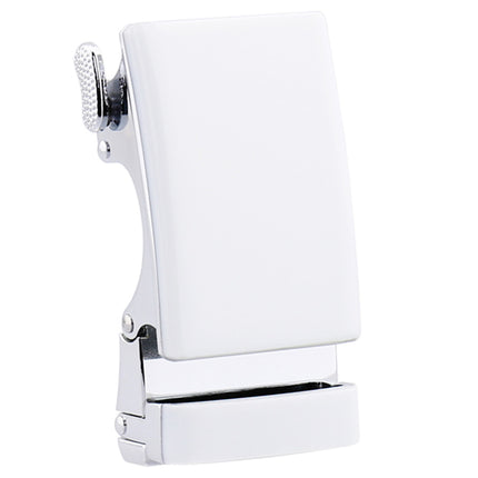 Metalspænde - hvidt blank spænde