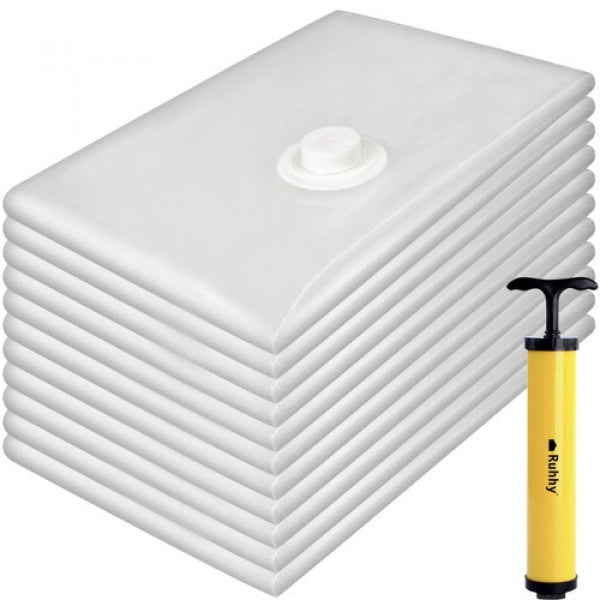 Vakuumposer til tøj inkl. pumpe, 70x50cm - 10stk.