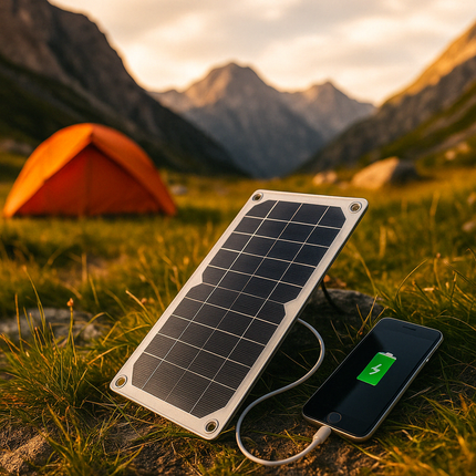 Effektiv mini solcelleplade til mobil og gadgets - Oplad alt med solens energi