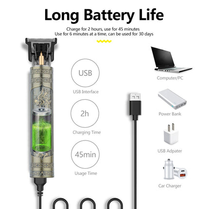 Kvalitets Skæg/Barber trimmer i vintage stil