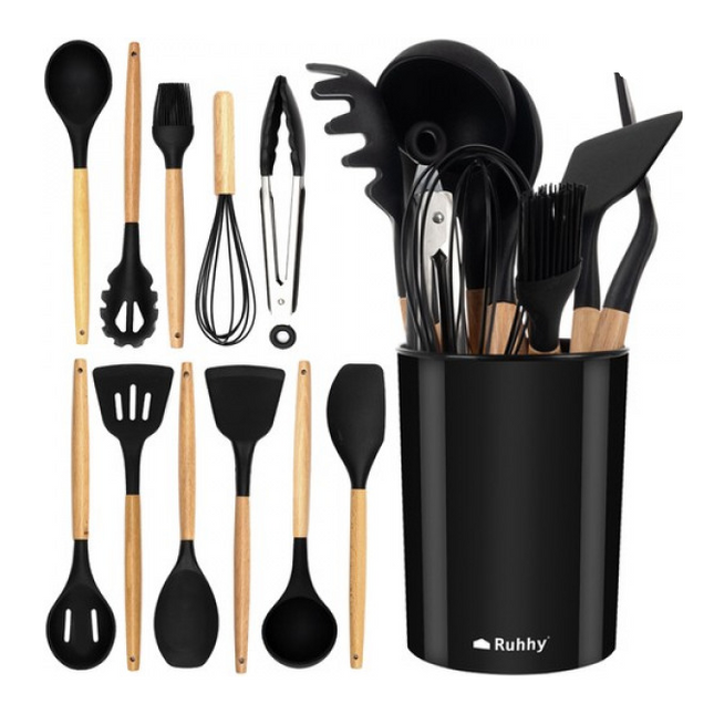 Premium køkkensæt med 11 dele.