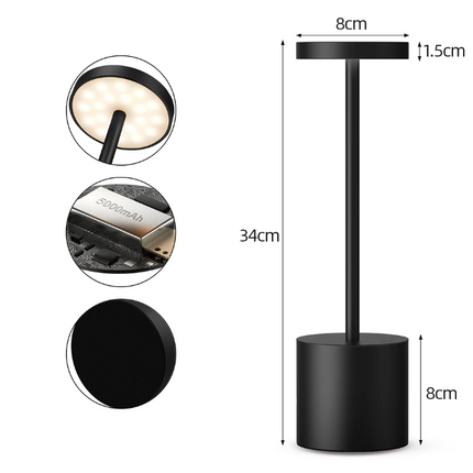 Linjelyset – Trådløs touch bordlampe