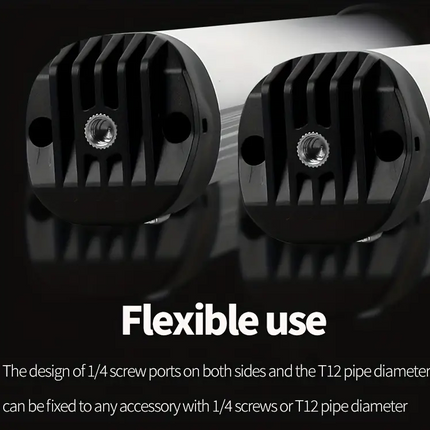 Kompakt LED magnet lysbjælke med farvet lys og indbygget batteri