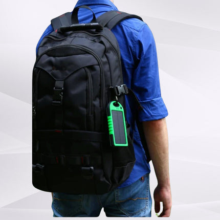 Solcelle powerbank med LED-lygte og kompas, 10.000mAh