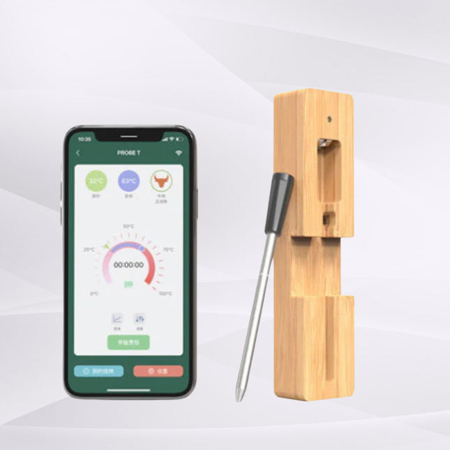 GrillPro+ – Trådløst Stegetermometer i Rustfrit Stål