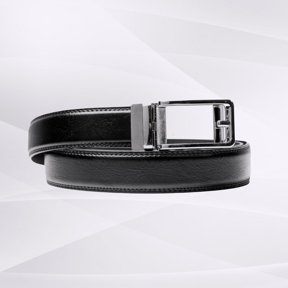 Toke - klikspænde læderbælte med sølv spænde