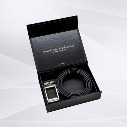 Eira - klikspænde læderbælte med sølv spænde