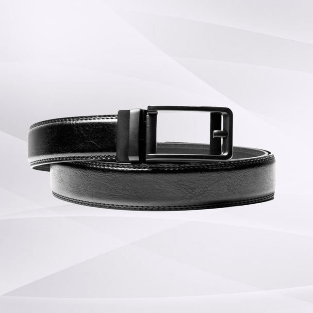 Leo - klikspænde læderbælte med sort spænde