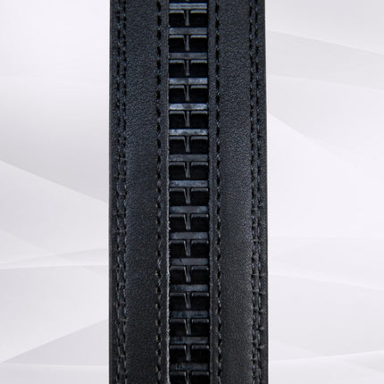 Leo - klikspænde læderbælte med sort spænde