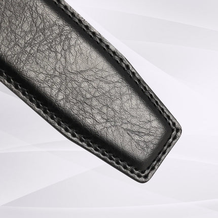 Sort læderrem uden spænde