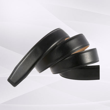 Sort læderrem uden spænde