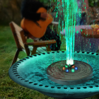 Springvand med LED lys