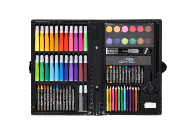Tegne-og malesæt bestående af 86dele