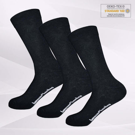 Premium Økologiske Bambusstrømper OEKO-TEX® Certificeret · Unisex · Sort / Hvid
