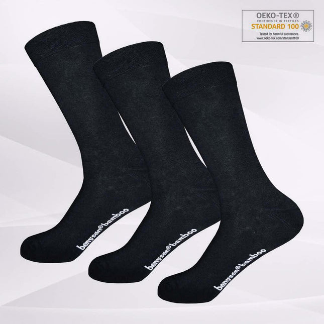 Premium Økologiske Bambusstrømper OEKO-TEX® Certificeret · Unisex · Sort / Hvid
