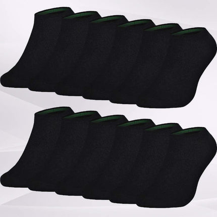 Premium Bambus Ankelstrømper – Økologiske & OEKO-TEX® Certificeret Unisex · Sort / Hvid