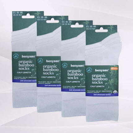 Premium Økologiske Bambusstrømper OEKO-TEX® Certificeret · Unisex · Sort / Hvid