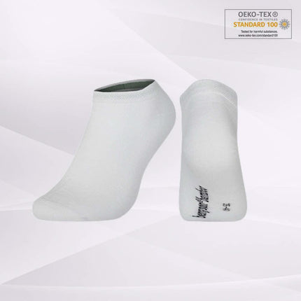 Premium Bambus Ankelstrømper – Økologiske & OEKO-TEX® Certificeret Unisex · Sort / Hvid