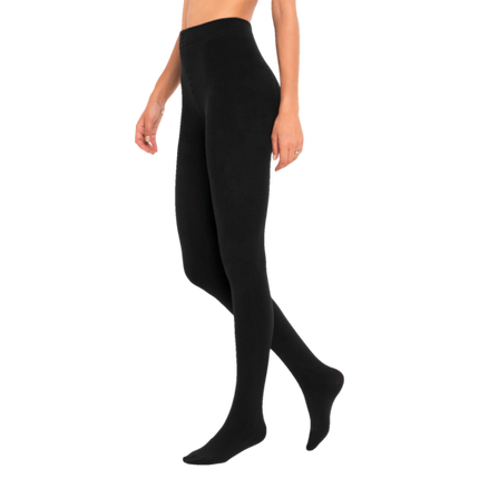 Varme termo strømpebukser, sorte - 2 par