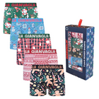 5 par boksershorts fra Gianvaglia - julemotiv