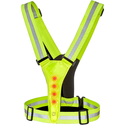 Løbevest m. LED for/bag