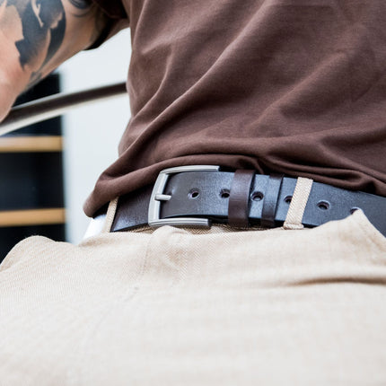 Klassisk læderbælte