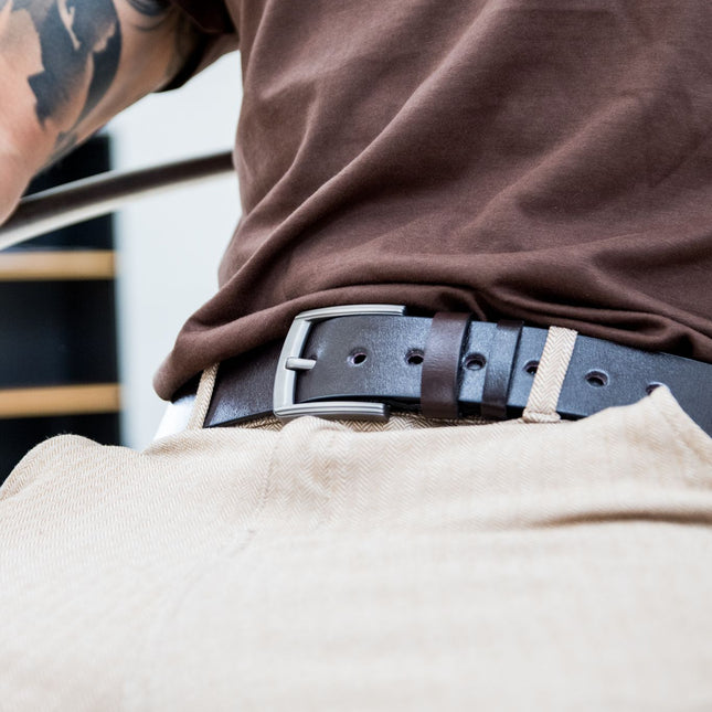 Klassisk læderbælte