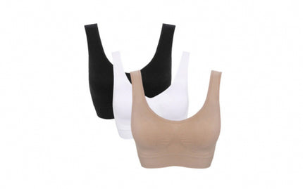 Behagelig komfort bh uden bøjle - 3 stk.
